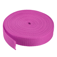 Sangle en polypropylène (PP) tissé avec logo personnalisé en gros différentes tailles sangle noire style sergé 20mm 50mm largeur marguerite rayée