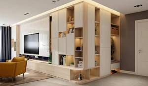 Buffet moderne en bois fait main avec <span class=keywords><strong>étagères</strong></span> de présentation réglables et <span class=keywords><strong>console</strong></span> pour hall d'entrée Villa Decor - Product Image 3