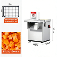 Picadora de Alimentos Comercial Segura con Motor de 220V y Bajo Nivel de Ruido para Guarderías, Plantas de Procesamiento de Frutas y Verduras, Procesamiento de Patatas