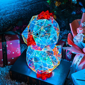 Lampe LED Iridescente Prismatique Écologique Faite à la Main, Alimentée par USB, Design Ferme Animale, Blanc Chaud, en Plastique, pour Poulailler (Poules, Coqs) - Product Image 5