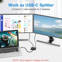 Commutateur bidirectionnel USB-C 120g pour équipement vidéo, résolution 8K 30Hz, 5K 60Hz, 4K 120Hz/60Hz pour utilisation audio, commutateur vidéo et données PD