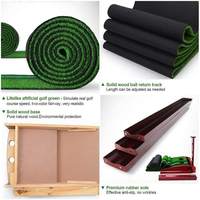 Tapis de putting en bois rouge durable, sur mesure, en gros, pour l'entraînement au golf