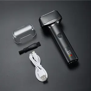 Электробритва двойного назначения Влажная/сухая Безопасная бритва классический мужской инструмент для бритья с USB-питанием Новый триммер для бороды для лица