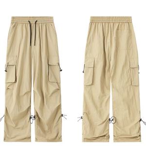 Pantalones Deportivos Personalizados al por Mayor, Ligeros, con Cordón, Impermeables, Holgados, de Nailon, Tipo Paracaídas para Mujer - Product Image 6