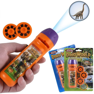 <span class=keywords><strong>Linterna</strong></span> de Proyección de Dinosaurios, Juguete Educativo para Niños, Proyector con Discos de Diapositivas, Juguetes Interactivos de Aprendizaje, Logotipo Personalizado - Product Image 2