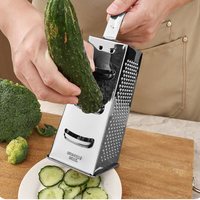 6/8/9 inch groentehakker rasp wortel aardappel snijder geheel van roestvrij staal food grade kaasrasp knoflookmolen keuken