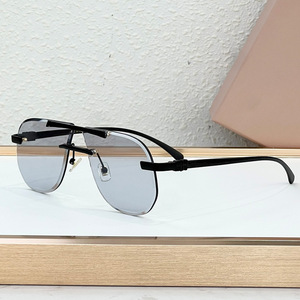 Gafas de Sol MU A1939 Ovaladas sin Marco con Bordes Cortados, UV400, Ligeras, Estilo Urbano para Mujer - Product Image 4