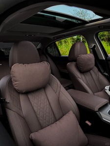 <span class=keywords><strong>Coussin</strong></span> de siège de voiture universel de luxe haut de gamme en cuir de qualité supérieure avec soutien lombaire et <span class=keywords><strong>appui</strong></span>-tête pour la nuque - Product Image 4