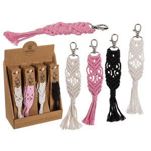 Llavero de metal, estilo Makramee, - Product Image 1
