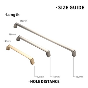 Nội Thất Hiện Đại Mới Tủ Quần Áo Bằng Kim Loại Ngăn Kéo Tủ Xử Lý Kéo Xử Lý 3298 - Product Image 2