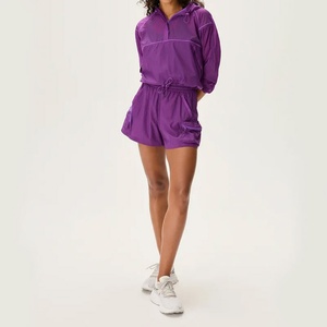 Chaqueta Cortavientos Ligera para Mujer, Tejido de Nailon 100%, Ajustable, con Cierre de Cremallera de 1/4 - Product Image 4