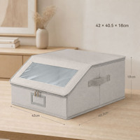 Nueva Caja de Almacenamiento para Gorras de Béisbol, Caja de Almacenamiento Multifuncional con Cierres Dobles, Ventana Transparente, Admite Logotipo Personalizado en Tamaño y Color