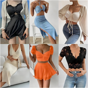 <span class=keywords><strong>Abbigliamento</strong></span> all'ingrosso HLY: Stock <span class=keywords><strong>di</strong></span> vestiti firmati in saldo, <span class=keywords><strong>abbigliamento</strong></span> casual da donna, vestiti e t-shirt, confezioni miste, consegna casuale - Product Image 4