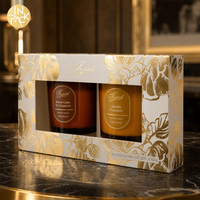 Boîte cadeau magnétique personnalisée pour parfum, en carton noir avec logo, pour l'emballage de produits de beauté