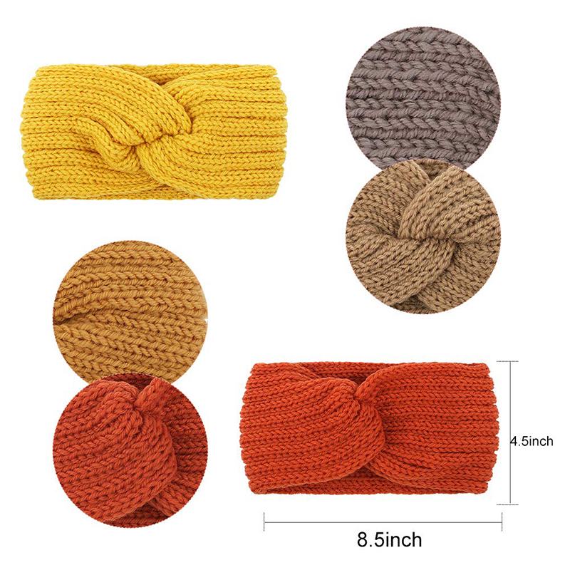 cable knitted headband for women high quality cheap custom warm knitted cross headband knit headband winter