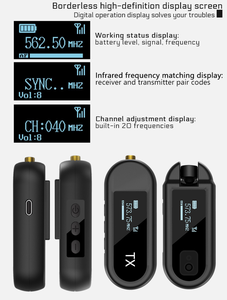 XTUGA M-03 Micrófono Inalámbrico Instrumental de Pinza UHF <span class=keywords><strong>para</strong></span> Saxofón y Guitarra con Garantía de 1 Año - Product Image 6