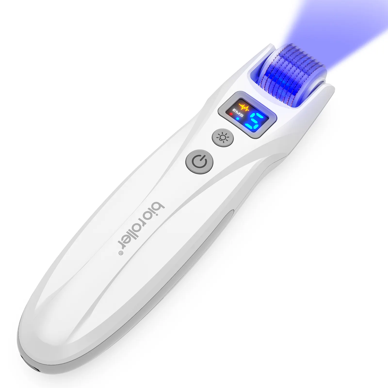 display energy level screen lift skin rejuvenate micro current micro needles 0.5 mm electric microneedle bio roller g5