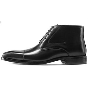 Trendy Men's Chelsea for <b>Ankle</b> Boots Winter Waterproof Leather Shoes for Casual Wear - Product Image 2