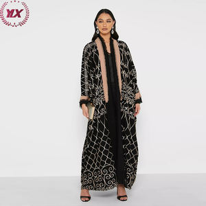 Cheap Prices Modest <strong>Black</strong> <strong>Abaya</strong> Dress Loose Fitting <strong>UK</strong> Casual Style Muslim Women Islamic Clothing - Product Image 1