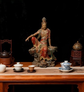 รูปปั้นพระโพธิสัตว์กวน<span class=keywords><strong>อิ</strong></span><span class=keywords><strong>ม</strong></span>ทำจากเรซิ่น วาดด้วยมือ รูปทรงแปลกตา งานแกะสลักแบบดั้งเดิ<span class=keywords><strong>ม</strong></span> ของตกแต่งตามหลักฮวงจุ้ยสำหรับตกแต่งบ้าน - Product Image 2