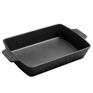 Factory Direct Sales Cast Iron No Coating Roast Fish Frying <strong>Pan</strong> Thickened Heat <strong>Preservation</strong> Non-stick Rectangular Baking <strong>Pan</strong> - Product Image 5