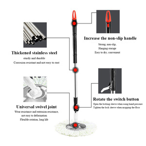 Home Cleaning <strong>Turbo</strong> <strong>Mops</strong> Easy Wring Magic Reusable Floor <strong>Mop</strong> Compatible with 360 Spinning Rotation Microfibre <strong>Mop</strong> and Bucket Set - Product Image 6