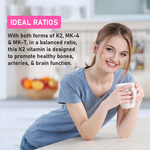 Gélules de Vitamine K2 les plus vendues avec MK4 : Aide à renforcer les os et favorise une santé cardiovasculaire saine – Compléments alimentaires en gélules - Product Image 4