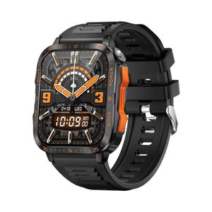 Ngoài Trời Thông Minh Đồng Hồ Kt79 Với Mạnh Mẽ <span class=keywords><strong>LED</strong></span> Đèn Pin Thể Thao Tracker 1.96 Inch HD Màn Hình Bt Cuộc Gọi IP68 Không Thấm Nước Smartwatch 2025 - Product Image 5