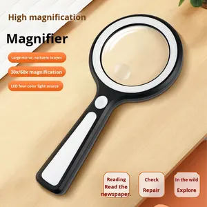 Loupe LED haute définition à fort grossissement, lampe de lecture rechargeable pour personnes âgées, observation portative pour étudiants - Product Image 5