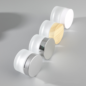 Échantillon gratuit de contenants <span class=keywords><strong>en</strong></span> <span class=keywords><strong>verre</strong></span> transparent mat avec couvercle blanc, 5g 10g 20g 30g 50g, petits flacons cosmétiques pour soins de la peau, pots à crème - Product Image 3