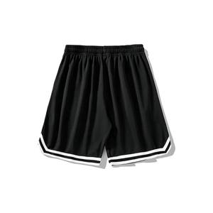 Nouveau short de sport 2-en-1 en 100 % polyester à séchage rapide, idéal pour la gym et le basketball, décontracté, taille mi-haute, avec poche latérale zippée, motif uni, en toile. - Product Image 4