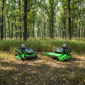 Tondeuse à <span class=keywords><strong>gazon</strong></span> télécommandée puissante, débroussailleuse à lames rotatives robuste, débroussailleuse à braquetage zéro pour l'élimination des mauvaises herbes - Product Image 3