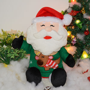 Animal suave <span class=keywords><strong>Nutria</strong></span> personalizado para Navidad, Santa Claus, peluche de dibujos animados, juguete de peluche - Product Image 3