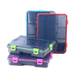 नई आगमन दो आकार भंडारण बॉक्स मछली पकड़ने का सामान पैकेजिंग के साथ हार्ड प्लास्टिक आकर्षण बॉक्स विभक्त