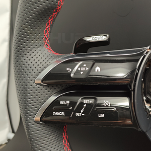 Volant personnalisé en cuir Lenkard et fibre de carbone pour Mercedes BENZ W206 X167 Classe G W464 C257 GLA CLA35 CLS <span class=keywords><strong>53</strong></span> G63 GLS63 AMG - Product Image 5