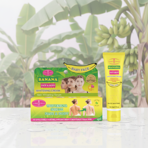 ผู้ผลิตมืออาชีพ รับผลิตครีมไวท์เทนนิ่งกล้วย OEM ครีมไวท์เทนนิ่งกล้วยสำหรับผิวหน้าและผิวกาย สำหรับทุกสภาพผิว - Product Image 1