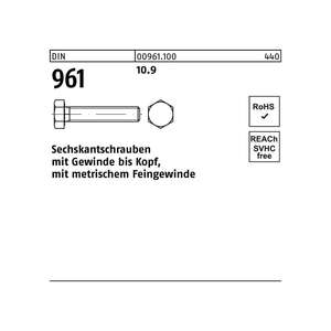 สกรูหกเหลี่ยม DIN 961/ISO 8676 VG x80mm - Product Image 1