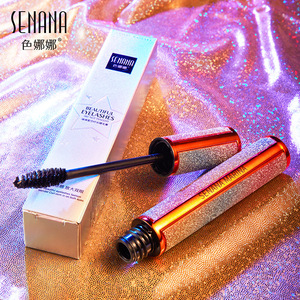 Máscara de Pestañas OBO Cosmetic SENANA, la <span class=keywords><strong>Mejor</strong></span> para Permanente de Pestañas, Empaque de Lujo con Brillantina, Máscara de Pestañas 3D con Fibra, Más Gruesa, Más Larga, Resistente al Agua - Product Image 1