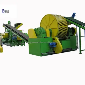 Lowest price whole tire shredder waste tire recycling machine for rubber powder shredder tire processing plant