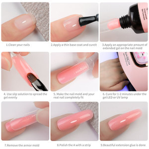 12 Color Quick <b>Extension</b> UV LED Gel <b>Nail</b> Polish 15ml Sequin Glitter Liquid Phototherapy Glue Set Professional <b>Nail</b> Art Design - Product Image 6