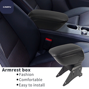 กล่องเก็บของคอนโซลกลางรถยนต์ CARFU AC-479 รุ่นหรูหรา ดีไซน์ทันสมัย ผลิตจากวัสดุ ABS และหนัง PVC - Product Image 5