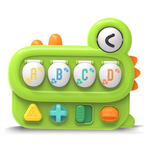 Boîte à mécanismes transfrontalière en plastique pour bébé, avec puzzle <span class=keywords><strong>dinosaure</strong></span> et jeu cache-cache, pour l'éveil éducatif et la reconnaissance des couleurs, à base de causalité - Product Image 1