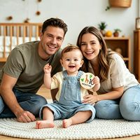 7 cartes de jalons en bois pour bébés, disques ronds double face de 10 cm, mois de bébé, design animal 'Bonjour le monde', cadeau pour nouveau-nés et parents