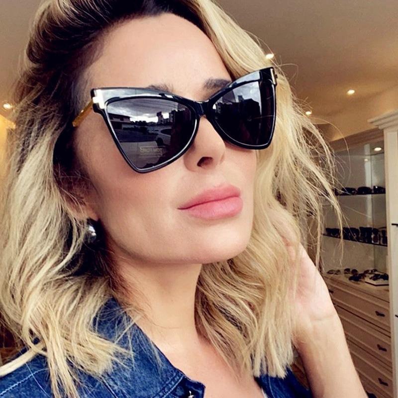 2023 occhiali da sole donna Cat Eye Gafas De Sol occhiali da sole a  farfalla di marca di lusso con montatura a triangolo