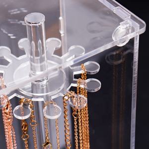 Boîte <span class=keywords><strong>collier</strong></span> acrylique personnalisée <span class=keywords><strong>avec</strong></span> porte articulée - Product Image 5