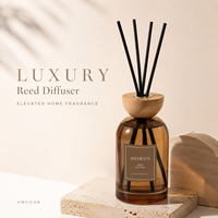 Diffuseur de parfum d'ambiance de luxe avec bouteille en verre de 350 ml, arôme longue durée pour boutique de cadeaux, hôtel, spa, marque privée OEM