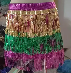 Nouvelle-Orléans <span class=keywords><strong>Carnaval</strong></span> Mardi Gras Paillettes wrap <span class=keywords><strong>Jupe</strong></span> Splash Party Parade Ball Tinsel <span class=keywords><strong>Jupe</strong></span> Violet Vert et Or <span class=keywords><strong>Tutu</strong></span> <span class=keywords><strong>Jupe</strong></span> - Product Image 1