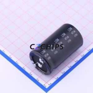 LSM822M1J--A3050 Snap-in Aluminum Electrolytic Capacitor Through hole Component (THT),D30xL50mm 8200uF 20% 63V 10mm - Product Image 2
