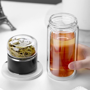 Botella de Agua de Doble Pared con Infusor de Té, Diseño Minimalista, 250 ml, Ecológica, para Fiestas y Uso al Aire Libre, Puerto de Shenzhen - Product Image 2