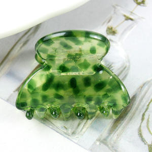 Kinling OEM Corea geométrico Simple elegante ácido acético Retro estilo chino variedad gelatina Color lindo pequeño pinzas para el cabello - Product Image 4